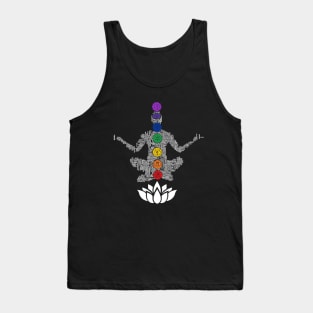 Typography Yoga Chakras II Tank Top